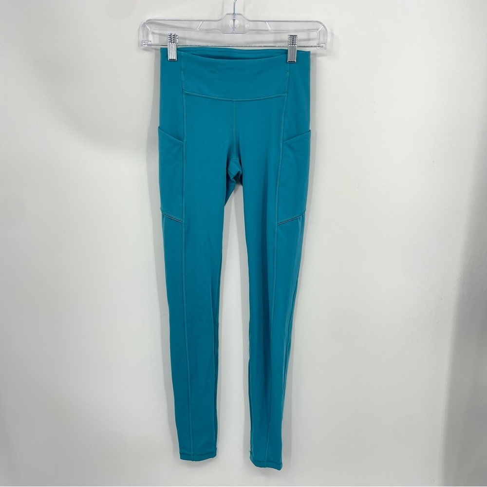 Lululemon Speed Up Tight teal leggings Sz‎ 2 LW5bmus